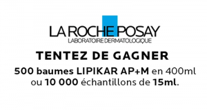 500 baumes La Roche Posay Lipikar AP+M et 10 000 échantillons offerts